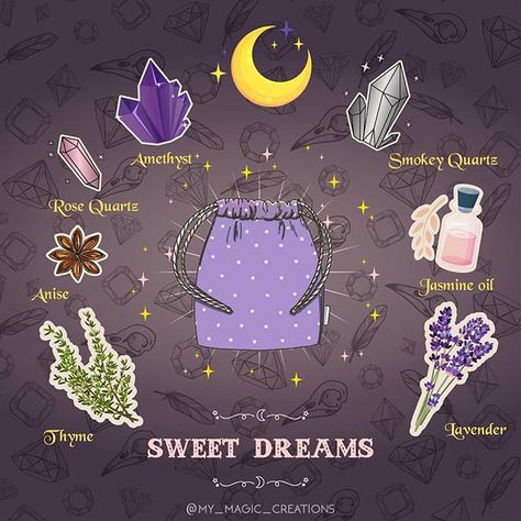 🌖✨Magick begins here✨🌔 su Instagram: "💤 A little sachet for a nightmare free sleep. Add all the ingredients to a cloth bag and place it under your pillow or hang it on your…" Pouch Spells, Sleep Spell, Grimoire Book, Magick Spells, Eclectic Witch, Wiccan Spell Book, Magick Book, Witchcraft Spell Books, Witch Spell Book