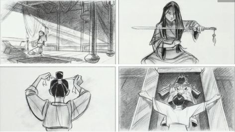 mulan original storyboard art Mulan Storyboard, Disney Storyboard, Disney Style Drawing, Storyboard Examples, Storyboard Drawing, Storyboard Ideas, Storyboard Illustration, Animation Storyboard, Observational Drawing