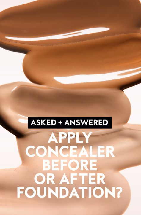 Makeup artist Fiona Stiles explains why you need to apply foundation first. Foundation Or Concealer First, Does Concealer Go On Before Foundation, Natural Makeup For Teens, Make Up Studio, Apply Foundation, Makeup Order, Best Natural Makeup, All Natural Makeup, Natural Beauty Recipes