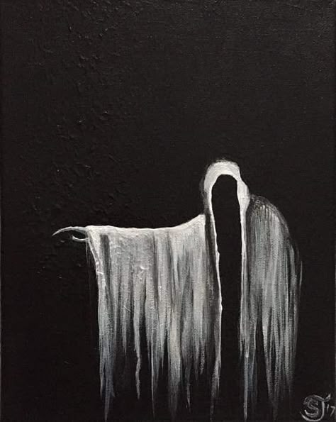 Halloween Canvas Paintings, Ghost Painting, Creepy Halloween Decorations, Halloween Cake, Halloween Painting, Spooky Ghost, Chalkboard Art, Diy Canvas Art, Diy Canvas