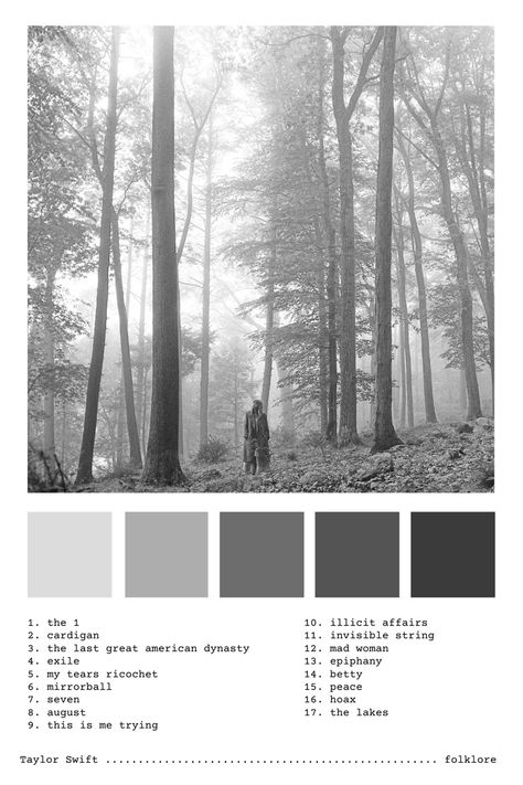 Folklore Color Palette Taylor Swift, Folklore Color Palette, Swiftie Bedroom, Taylor Album, Folklore Album, Black Cat Aesthetic, Taylor Swift Folklore, Taylor Swift Birthday, Yearbook Ideas