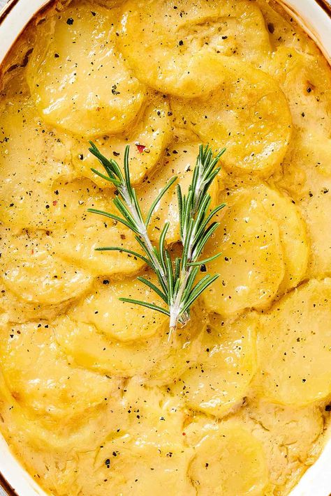 Gluten Free Dairy Free Scalloped Potato, Scalloped Potatoes Non Dairy, Gf Df Scalloped Potatoes, Gluten Free Dairy Free Scalloped Potatoes, Gluten And Dairy Free Scalloped Potatoes, Scalloped Potatoes No Dairy, Dairy Free Au Gratin Potatoes, Scalloped Potatoes No Milk, Lactose Free Scalloped Potatoes