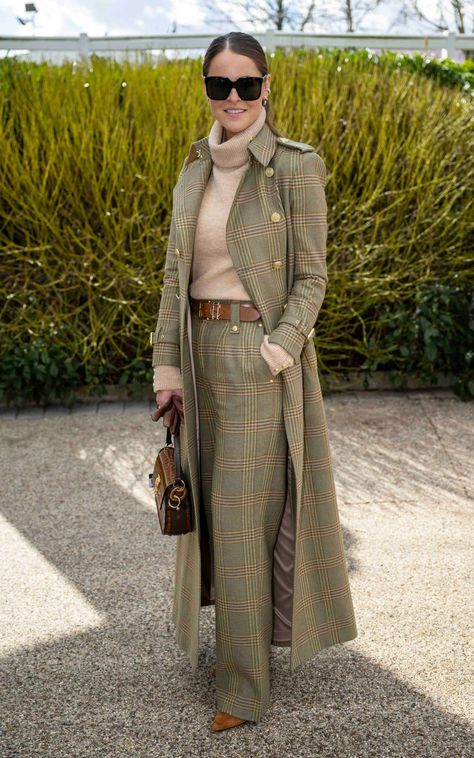 Race day fashion: How the 'rural Vogue' set took Cheltenham 2023 by storm Races Fashion 2023, Cheltenham Races Outfits Winter, Lace Winter Outfit, Cheltenham Races Fashion, Holland Cooper Outfits, Cheltenham Races Outfits, Cheltenham Races, Race Day Fashion, Holland Cooper