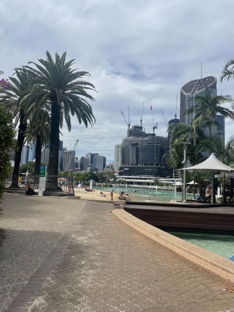 Brisbane Australia Beach, Brisbane Beach, Australia Queensland, Australia Beach, Beach Australia, Pool Beach, Brisbane Australia, Places Around The World, Queensland