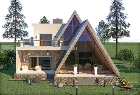 Once Human House Design, Once Human, Cottages With Pools, A Frame Cabin Plans, Camp House, Prefab Cabins, A Frame House Plans, Modern Architecture Building, Best Tiny House