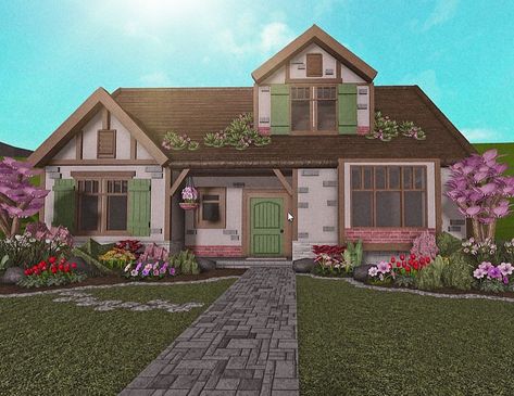 Luca inspired town 🌷🇮🇹 #bloxburg #explore #roblox #bloxburgroblox w/ @ellierxsesa @roblox Cottage Core Mansion, Cottage Core House Exterior, Cottage Layout, Cottage Core Bloxburg House, Bloxburg Cottage, Bloxburg Homes, Welcome To Bloxburg, Bloxburg Exterior, Cottage Core House