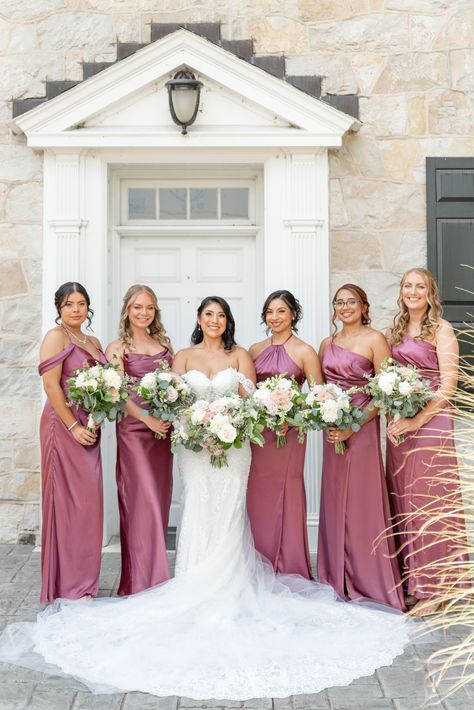 Elegant Barn at Silverstone Wedding | Heather Marie Photography | Stunning mauve and navy blue summer wedding at the Barn at Silverstone in Lancaster County, Pennsylvania. #heathermariephotography #barnatsilverstonewedding #lancastercountyweddings Navy Blue Mauve And Gray Wedding, Wedding Mauve And Navy, Mauve Blush Navy Blue Wedding, Navy Mauve Wedding, Mauve Grey Navy Blue Wedding, Mauve Bridesmaid Dress With Navy Groomsmen, Pink And Navy Blue Wedding, Mauve And Navy Wedding, Mauve Summer Wedding