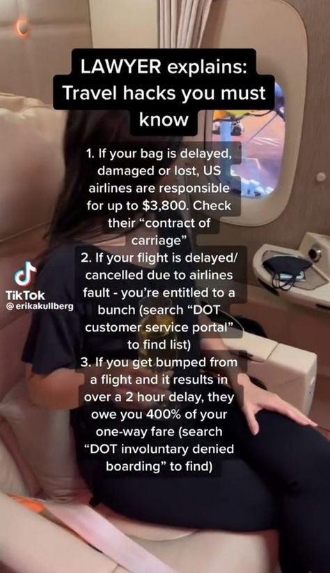 Travel Advice Tips, Airline Hacks Tips And Tricks, Airline Travel Tips, Road Trip Ideas For Adults, Solitary Life Aesthetic, Flying Hacks, Vacation Hacks, Flight Hacks, Traveling Hacks