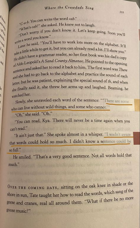 Where The Crawdads Sing Annotations, Where The Crawdads Sing Quotes, Where The Crawdads Sing Book, Annotation Ideas, Crawdads Sing, Books Recs, Books Annotations, Annotating Books, Light Movie