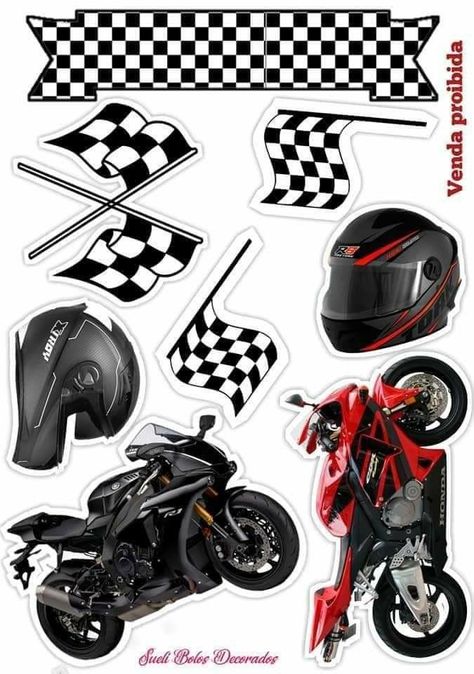 Motor Cake Topper Printable, Topper Motor Cross, Bike Cake Topper Printable, Motorcycle Cake Topper Printable, Motor Cake, Bolo Motocross, Diy Cake Topper Printable, Motorbike Cake, Birthday Tarpaulin Design