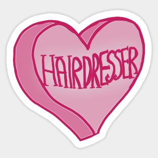 Cute Pink Love Heart Hairstylist Sticker Hairstylist Stickers, Pink Love Heart, Pink Love, Cute Pink, Hair Stylist, Sticker Design, Pink, Sticker Designs