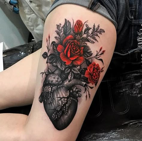 Big Cover Up Tattoos, Arm Cover Up Tattoos, Tatuaje Cover Up, Cover Up Tattoos For Women, Floral Back Tattoos, Traditional Tattoo Designs, Tattoos To Cover Scars, Crown Tattoo Design, Realistic Tattoo Sleeve