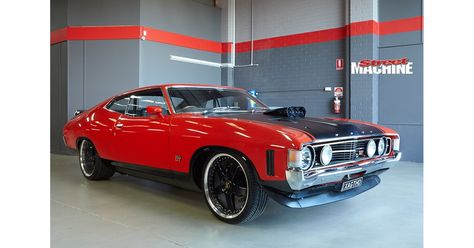 Tony Murr’s big block-powered Falcon XA GT coupe is a stunning example of all that we love about... Xa Falcon, 70s Muscle Cars, Australian Muscle Cars, Aussie Muscle Cars, Old Muscle Cars, Australian Cars, Best Muscle Cars, Car Aesthetic, Ford Classic Cars