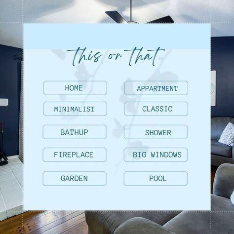 Quiz This or That Real Estate Instagram Post Canva Templates Real Estate Quiz Instagram, This Or That Real Estate Posts, Real Estate Instagram Post, Real Estate Marketing Strategy, Real Estate Instagram, Instagram Questions, Tile Companies, Garden Windows, Big Windows