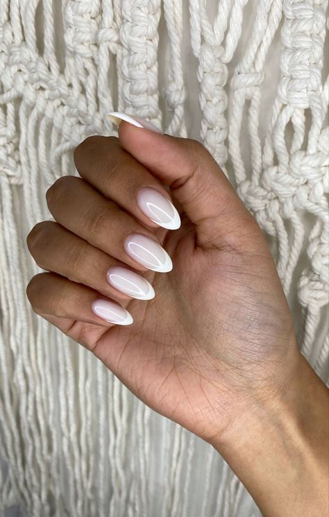 Off White French Tip Nails Almond, Funny Bunny With French Nails, French Tip Nails Funny Bunny, French Tip With Funny Bunny, French Nails Funny Bunny, White On White Almond Nails, White On White Almond French, French Tip Funny Bunny, French Almond Nails Design White