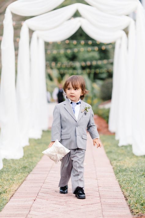 Ring bearer in his little suit, Luxmore wedding Blush & White Garden wedding at Luxmore Grande Estate in Orlando, Florida  Orlando Wedding Planner Blue Ribbon Weddings  Orlando Bridal Salon The Collection in Winter Park, Florida  Orlando Wedding Photographer JP Pratt Photography  Wedding Ceremony & Reception at Luxmore Grande Estate Platinum Diamond Wedding Ring, Bearer Outfit, Wedding Party Outfits, Ring Bearer Outfit, Wedding Promises, Engagement Wedding Ring Sets, Natural Diamond Engagement Ring, Platinum Diamond Rings, Wedding Ribbon