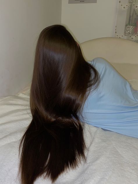 Pray Board, Long Shiny Hair, Curled Hair, Long Silky Hair, Long Brown Hair, Silky Hair, Dream Hair, Shiny Hair, Aesthetic Hair