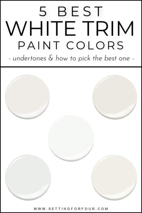 5 Best White Trim Paint Colors What Color To Paint Baseboards, Baseboard And Door Trim Paint Colors, Best Door And Trim Paint, Paint Color With White Trim, White Paint Trim Colors, White Paint For Trim And Doors, White Paint For Baseboards, Behr Trim Paint White, Best Baseboard Paint Color