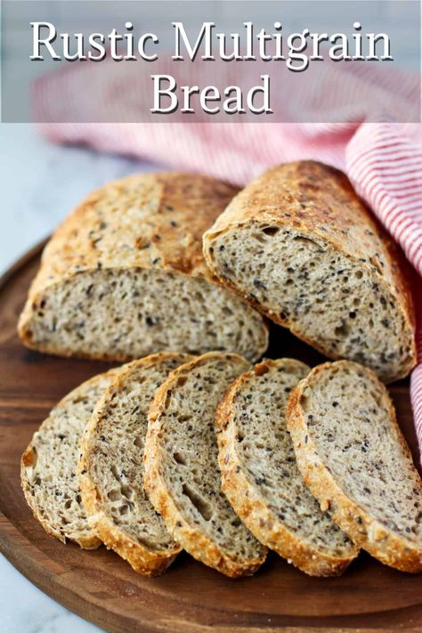 Rustic Multigrain Bread Bread Machine Multigrain Bread Recipe, Multigrain Bread Recipe, Deli Style Sandwiches, Bouchon Bakery, Multi Grain Bread, Multigrain Bread, Grain Bread, Seed Bread, Baking Stone