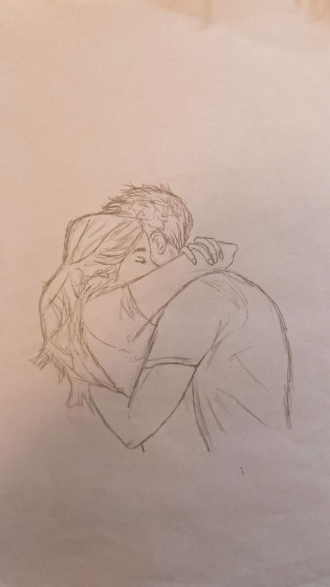 Drawing Ideas Couples Hugging, Two People Cuddling Drawing, Hug Day Drawing, I Love You Sketches, Hug Sketch Couples, Cuddling Sketch, Cuddle Doodle, Cuddle Sketch, Hugging Sketch