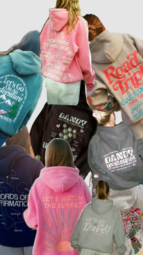 Dandy worldwide hoodies! 🩵🩷🤍🌸🌻 Dandy Hoodie Outfit, Dandy Worldwide Hoodie, Dandy Sweatshirt, Dandy Hoodie, Dandy Worldwide, 2025 Wishlist, 18th Bday, Brand Photoshoot, Branding Photoshoot