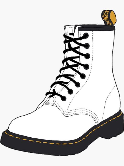 Doc Marten Tattoo, Boot Design Drawing, Dr Martens Drawing, Doc Martens Drawing, Docs Drawing, Combat Boots Drawing, Dr. Martins, Shoe Outline, Doc Martins Shoes