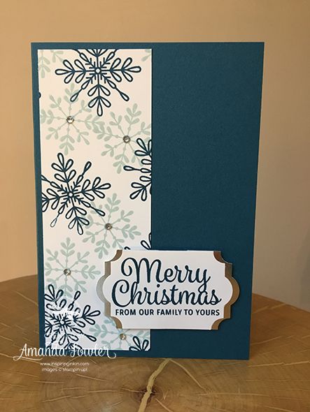 Christmas Card Tutorials, Tarjetas Pop Up, Stamped Christmas Cards, Christmas Cards Kids, Simple Christmas Cards, Snowflake Cards, Christmas Card Inspiration, Homemade Christmas Cards, Stampin Up Christmas Cards