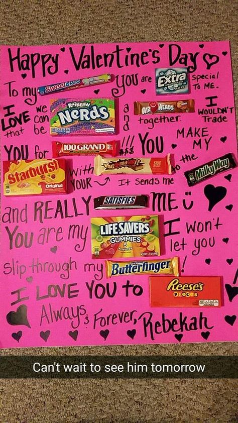 Made this for G! boyfriend valentine's day card candy poster Valentines Day Gifts For Him Husband, Diy Gifts For Christmas, Diy Valentine Gifts For Boyfriend, Valentines Day Gifts For Him Boyfriends, Cute Valentines Day Ideas, Diy Valentines Day Gifts For Him, Girl Valentines, Valentine Poster, Candy Poster