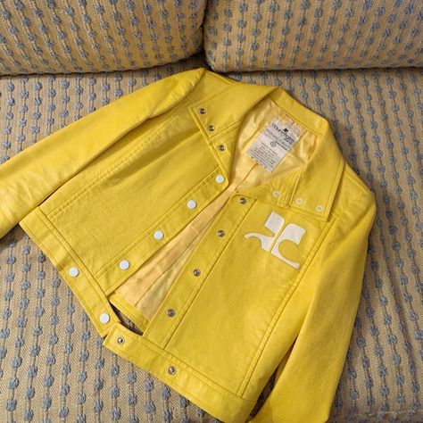 Courreges Jacket, Varsity Jacket, My Style, Yellow, On Instagram, Quick Saves, Clothes, Instagram