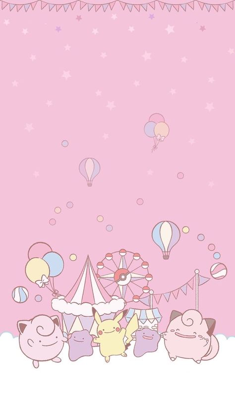 Ditto Nails Pokemon, Ditto Wallpaper, Pokemon Pink, Pokemon Aesthetic, Christmas Pokemon, Pokemon Valentine, Line Theme, Rilakkuma Wallpaper, Baby Pokemon