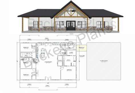 40x60 Pole Barn House Plans, Metal Building House Plans, Barn Homes Floor Plans, Barn Houses, Barn House Design, Barndominium Plans, Pole Barn House Plans, Barn Style House Plans, Building Plans House