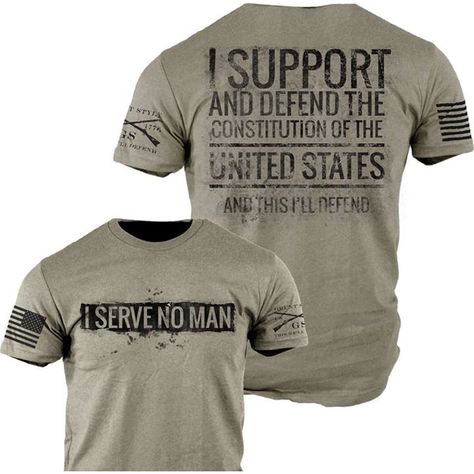 Brand new shirt out as of an hour ago: I serve no man. #thiswelldefend #iservenoman #america #gruntstyle Get it here: http://www.gruntstyle.com/index.php?route=product%2Fproduct&product_id=2778 Military Tee Shirt, Grunt Style Shirts, Grunt Style, Mens Fashion Rugged, Hipster Mens Fashion, Military Men, Grey Tee, Graphic Tee Shirts, Shirts & Tops