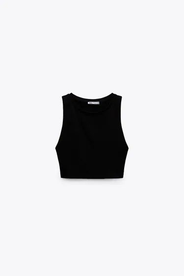 Basic T Shirts, Top Cropped, Womens Basic, Zara United States, Online Sales, Ecuador, Shirt Online, Search Engine, Basic Tank Top