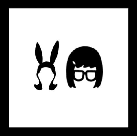 Tina And Louise Tattoo, Small Bobs Burgers Tattoo, Bobs Burgers Tattoo Ideas, Louise Belcher Tattoo, Louise Bunny Ears, Bobs Burgers Tattoo, Cute Tats, Tina Louise, Bob's Burgers