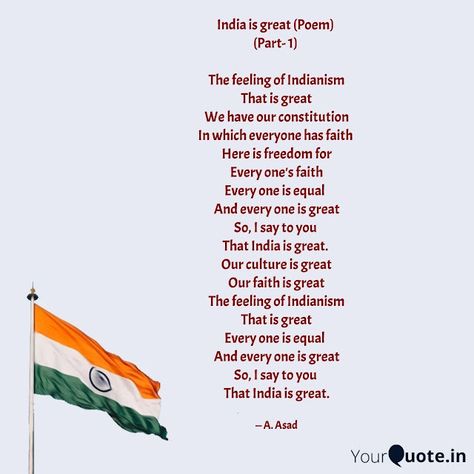 Best Thought and Poem: India is Great (Poem) Part -1 Independence Day Poems In English, Poem On India In English, Patriotic Poems India In English, Independence Day Poem, Soft Lilac Aesthetic Wallpaper, Freedom Poems, Jolly Phonics Songs, Poems For Students, Poem Recitation