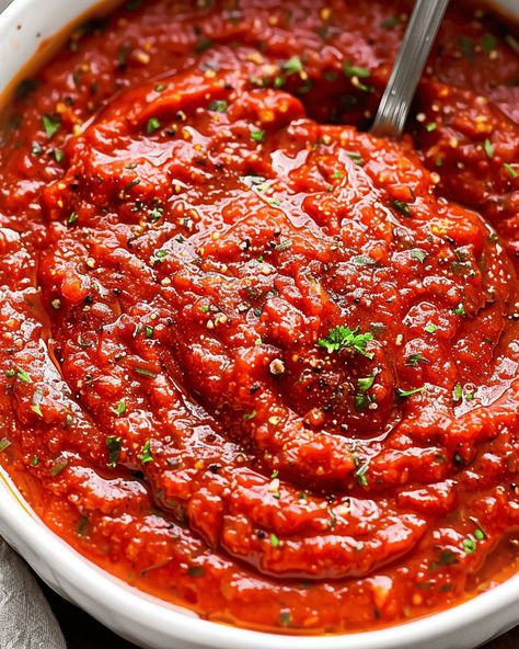 Homemade Pizza Sauce - Recipes, Tasks & Tools Homemade Pizza Sauce Easy, Small Batch Pizza Sauce, Pizza Sauce From Tomato Sauce, Pizza Red Sauce Recipe, Home Made Pizza Sauce Easy, Diy Pizza Sauce, Home Made Pizza Sauce With Fresh Tomatoes, Red Sauce Pizza, Pizza Sauce Recipe Homemade