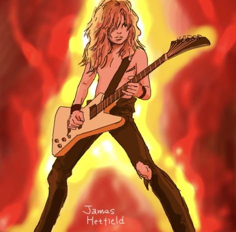 James Hetfield Fanart, James Hetfield Drawing, Metallica Fanart, Band Drawings, Metal Lords, Metal Drawing, Metallica Art, Heavy Metal Art, Master Of Puppets