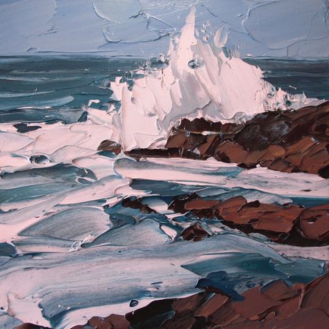 MATTHEW SNOWDEN Artist - MATTHEW SNOWDEN Peisaj Abstract, Waves Crashing, Soyut Sanat Tabloları, Knife Art, Palette Knife Painting, Impasto Painting, Anatomy Art, Abstract Landscape, 그림 그리기