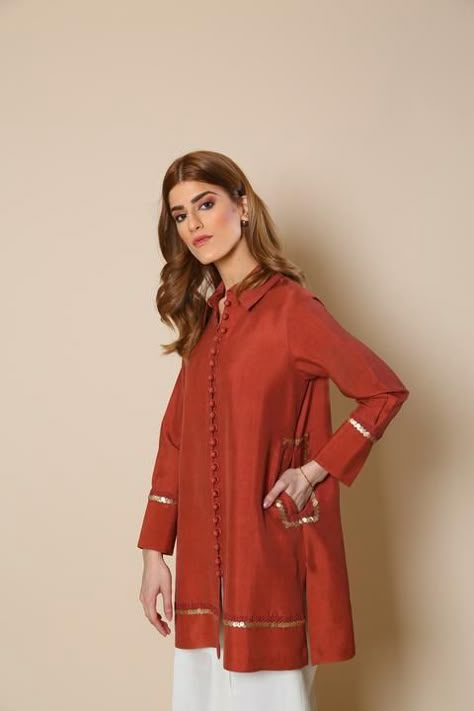 Coordsets For Women Indian, New Shirt Design, Stylish Kurtis Design, Simple Kurta Designs, Trendy Shirt Designs, Pakistani Fashion Casual, Kids Dress Wear, Stylish Short Dresses, Pakistani Dresses Casual