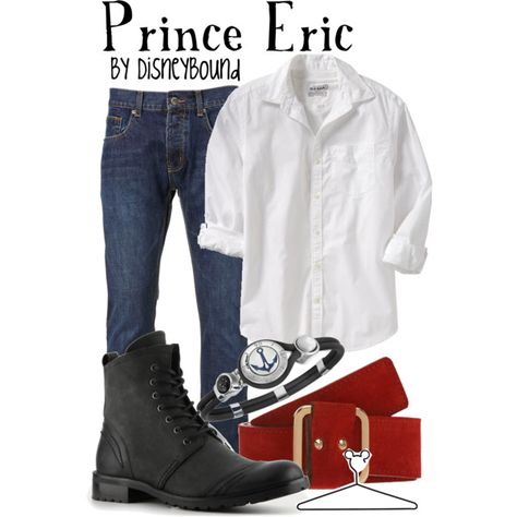 "Prince Eric" by lalakay on Polyvore Princess Inspired Outfits, Disney Dress Up, Disney Outfit, Disney Bounding, Character Inspired Outfits, Disney Bound Outfits, Prince Eric, Disney Inspired Outfits, Dapper Day