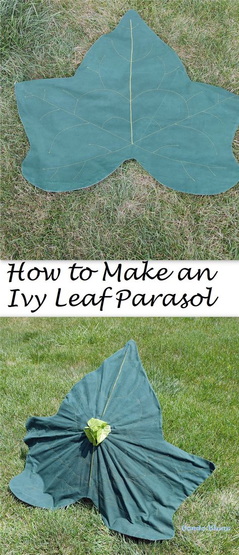 How To Make An Umbrella, Plus Size Ren Faire Costume Diy, Festival Outfits Diy, Diy Parasol, Parasol Diy, Fair Fits, Larp Diy, Leaf Umbrella, Diy Umbrella