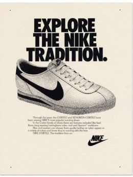 Over the years, there has been plenty of adverts for the Nike Cortez Vintage Nike Ads, Nike Cortez Forrest Gump, Nike Posters, Sneaker Ads, Nike Ads, Cortez Shoes, Old Nikes, Fotocamere Vintage, Nike Poster