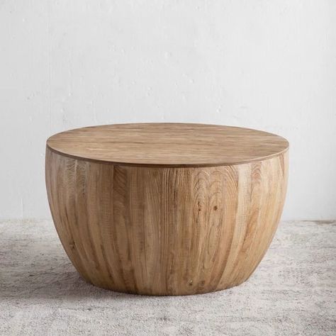 Ekansh Coffee Table Coffee Table For Office, Table For Office, Vintage Barrel, Barrel Coffee Table, Living Room Cleaning, Dining Room And Living Room, Drum Coffee Table, Round Wood Coffee Table, Solid Coffee Table