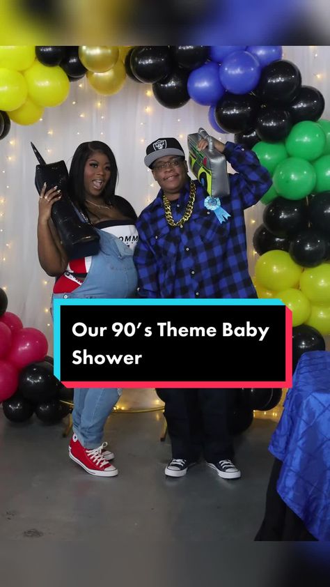 90s Theme Baby Shower Ideas, 90s Baby Shower Theme, Joy Baby, Expecting A Baby, 90s Theme, 90s Baby, Expecting Baby, Reveal Party