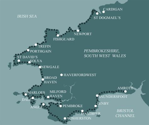 Pembrokeshire Coast Path Map Pembrokeshire Coast Path, Pembrokeshire Wales, West Coast Trail, Pembrokeshire Coast, Hill Walking, South West Coast Path, Wales Travel, Hiking Trips, Visit Wales