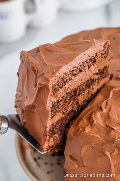 Mousse Cake Filling, The Best Chocolate Frosting, Best Chocolate Frosting, Chocolate Mousse Cake Filling, Mousse Cake Recipe, Cake Filling, Moist Cake, Decadent Chocolate Cake, Leftover Cake