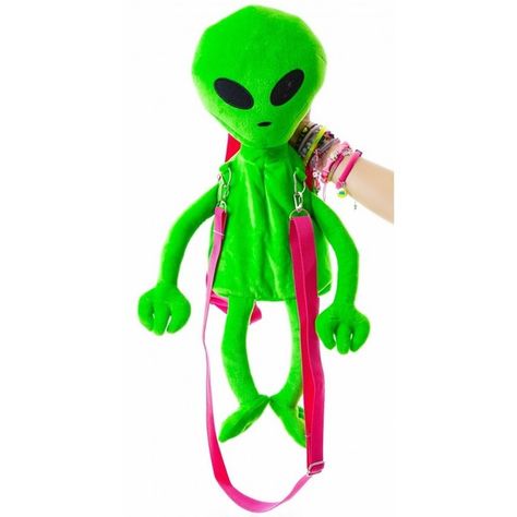 Dolls Kill Lost E.T. Alien Backpack ($39) ❤ liked on Polyvore featuring bags, backpacks, galaxy bag, galaxy print backpack, party bags, rucksack bag and knapsack bags Hard Summer Festival, Uchuu Kei, Galaxy Backpack, Festival Mode, Knapsack Bag, Alien Aesthetic, Green Alien, Summer Festival Outfit, Boho Festival Fashion