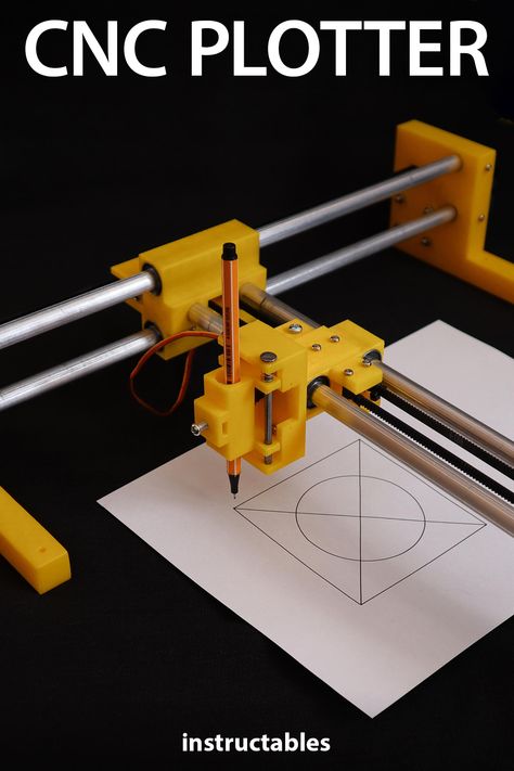 Homemade Cnc Router, Homemade Cnc, Pen Plotter, Cnc Programming, Arduino Projects Diy, Arduino Cnc, Cnc Software, Drawing Machine, Diy Gadgets