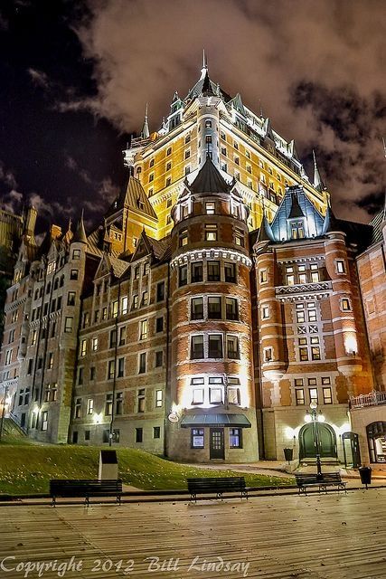 The Château Frontenac is a grand hotel in Quebec City, Quebec, Canada, which is operated as Fairmont Le Château Frontenac. It was designated a National Historic Site of Canada in 1980. Chateau Frontenac Quebec, Chateau Frontenac, Quebec City Canada, Old Quebec, St Laurent, O Canada, Of Montreal, Montreal Quebec, Quebec City