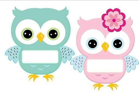 Owl Labels, Owl School, Owl Theme Classroom, Owl Classroom, Owl Clip Art, Owl Theme, School Labels, Kids Labels, Owl Patterns